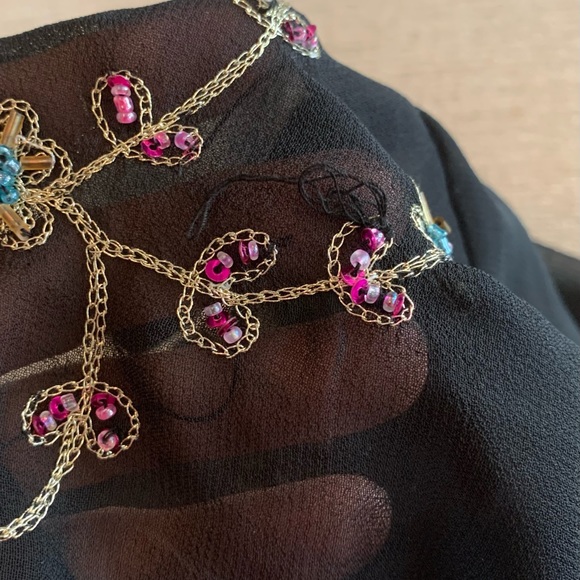 Dress Barn sheer embroidered blouse - Picture 9 of 9